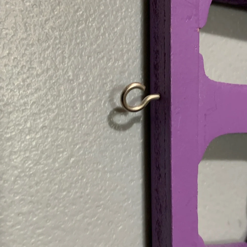 Charming Purple Friends Wall Hook Decor